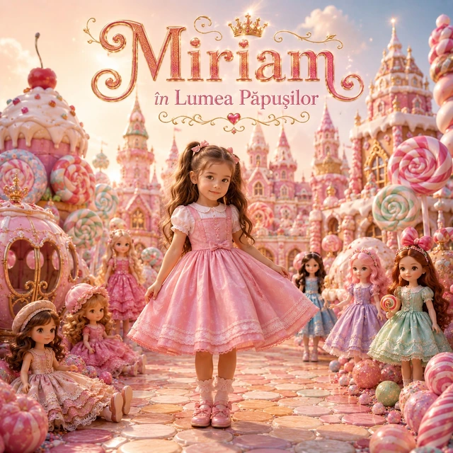 Copertă pătrată Lunada Story — Miriam în Lumea Păpușilor