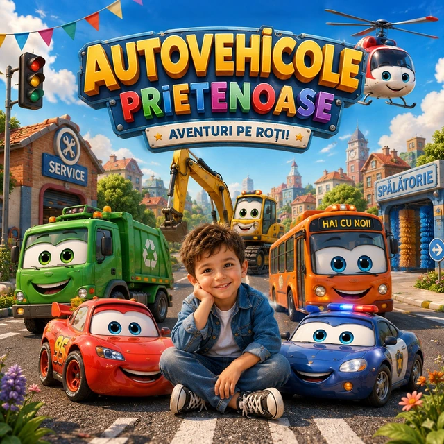 Copertă pătrată Lunada Story — Autovehicole Prietenoase — Aventuri pe roți