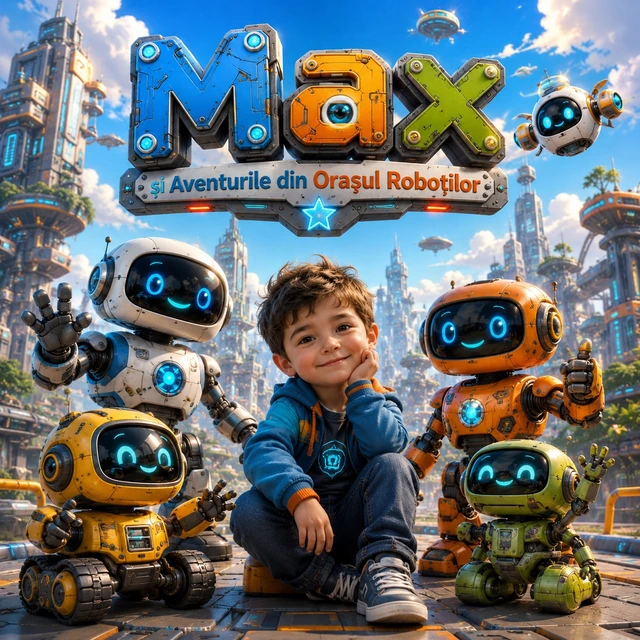 Copertă pătrată Lunada Story — Max — Aventurile din Orașul Roboților